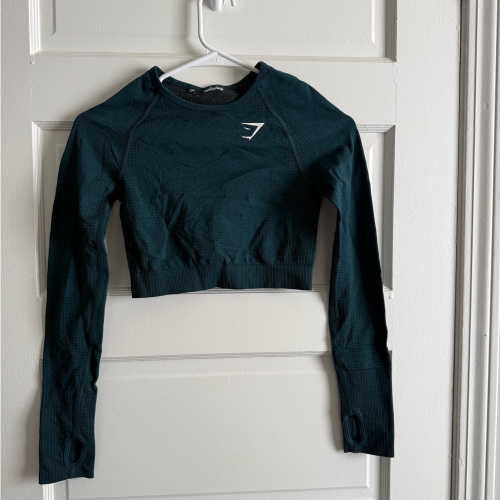 Women's Evergreen Long Sleeve Crop Top